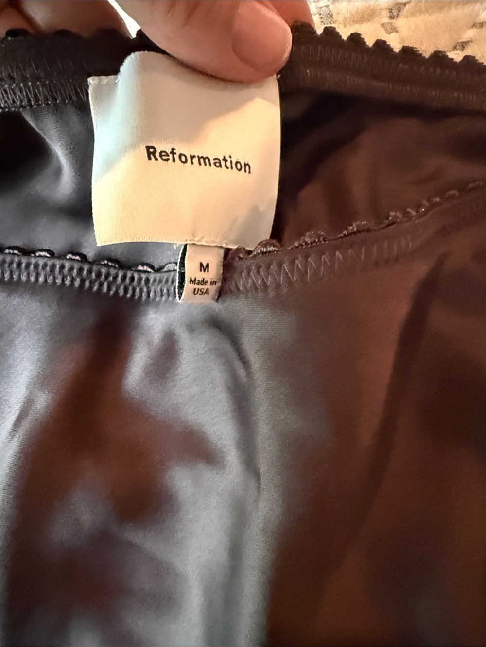 Reformation brown Satin A-Line Mini Skirt - Picture 3 of 4